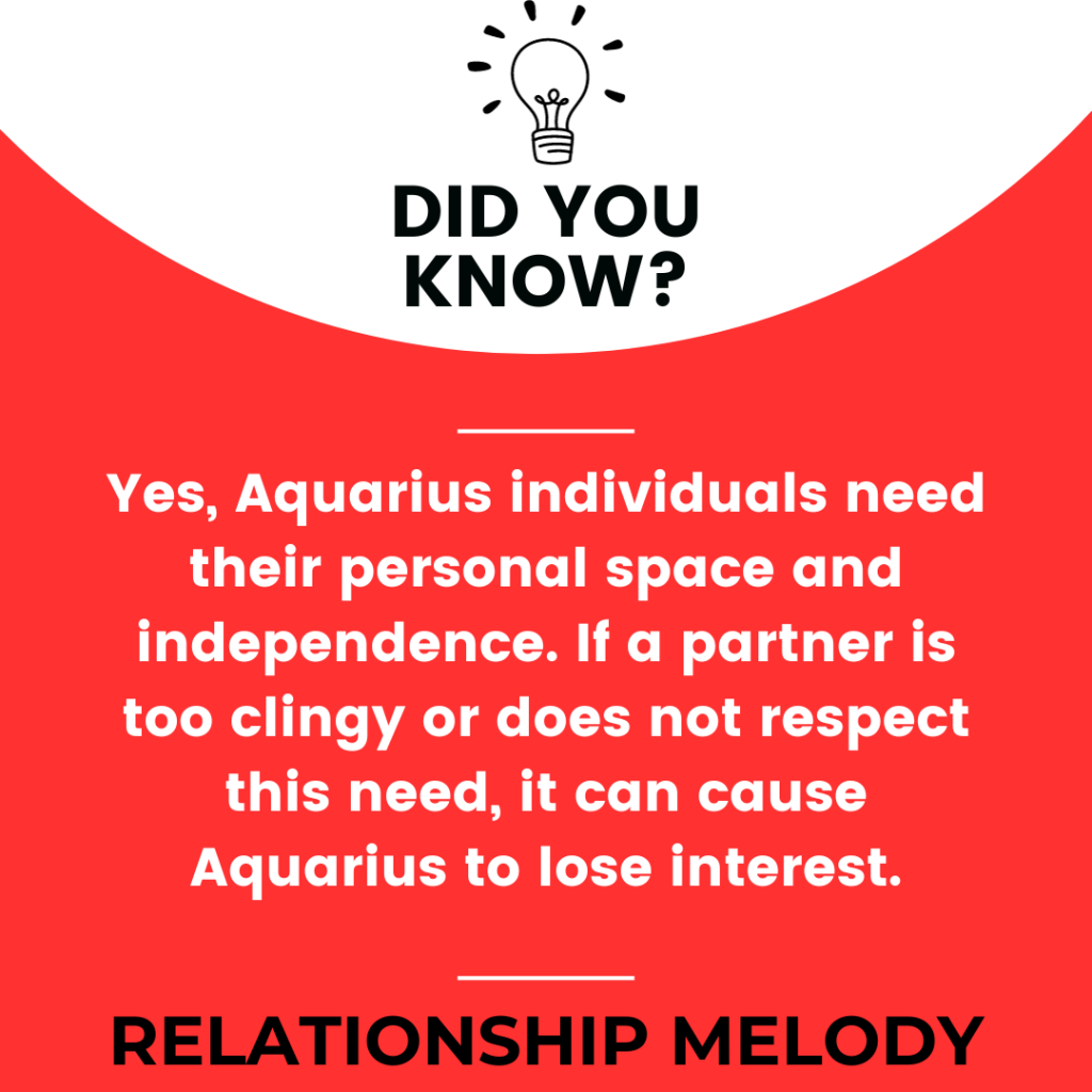 Can A Lack Of Independence Or Personal Space Cause An Aquarius To Lose Interest In A Partner?