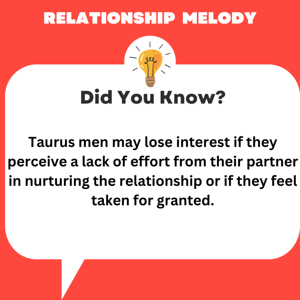 Do Taurus Men Lose Interest If They Perceive A Lack Of Effort From Their Partner?