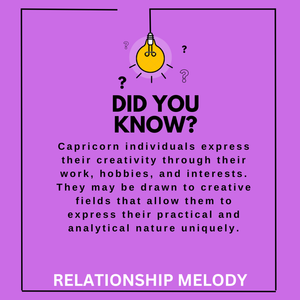 How Do Capricorn Individuals Express Their Creativity?