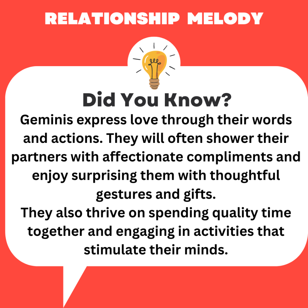 How Do Geminis Typically Express Their Love For Someone?