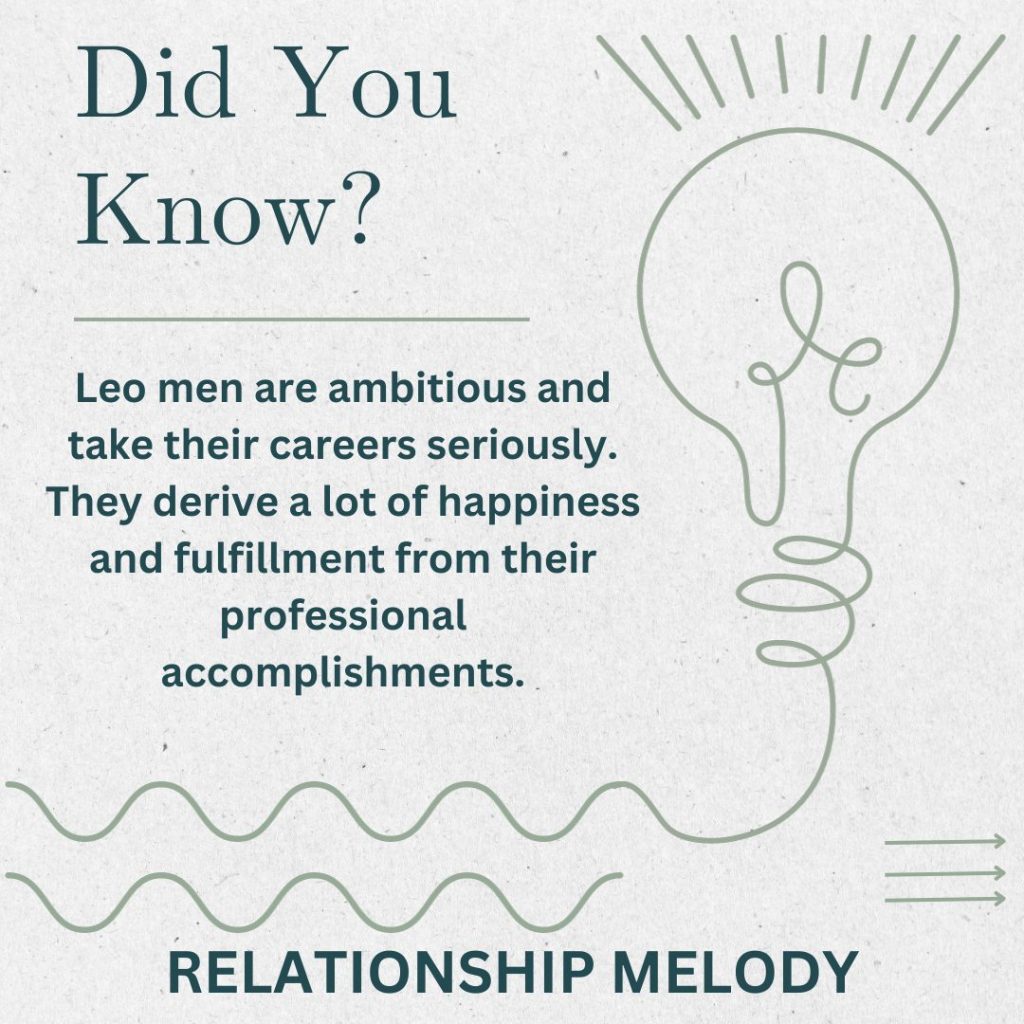 How Does A Leo Man's Career Impact His Happiness?