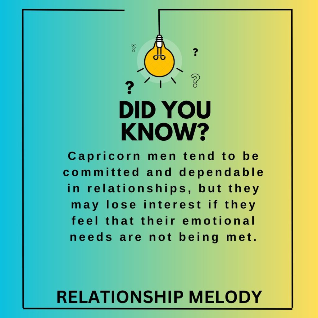 Is It Common For Capricorn Men To Lose Interest Quickly, Or Do They Tend To Stick Around In Relationships Even If They're Not Fully Invested?