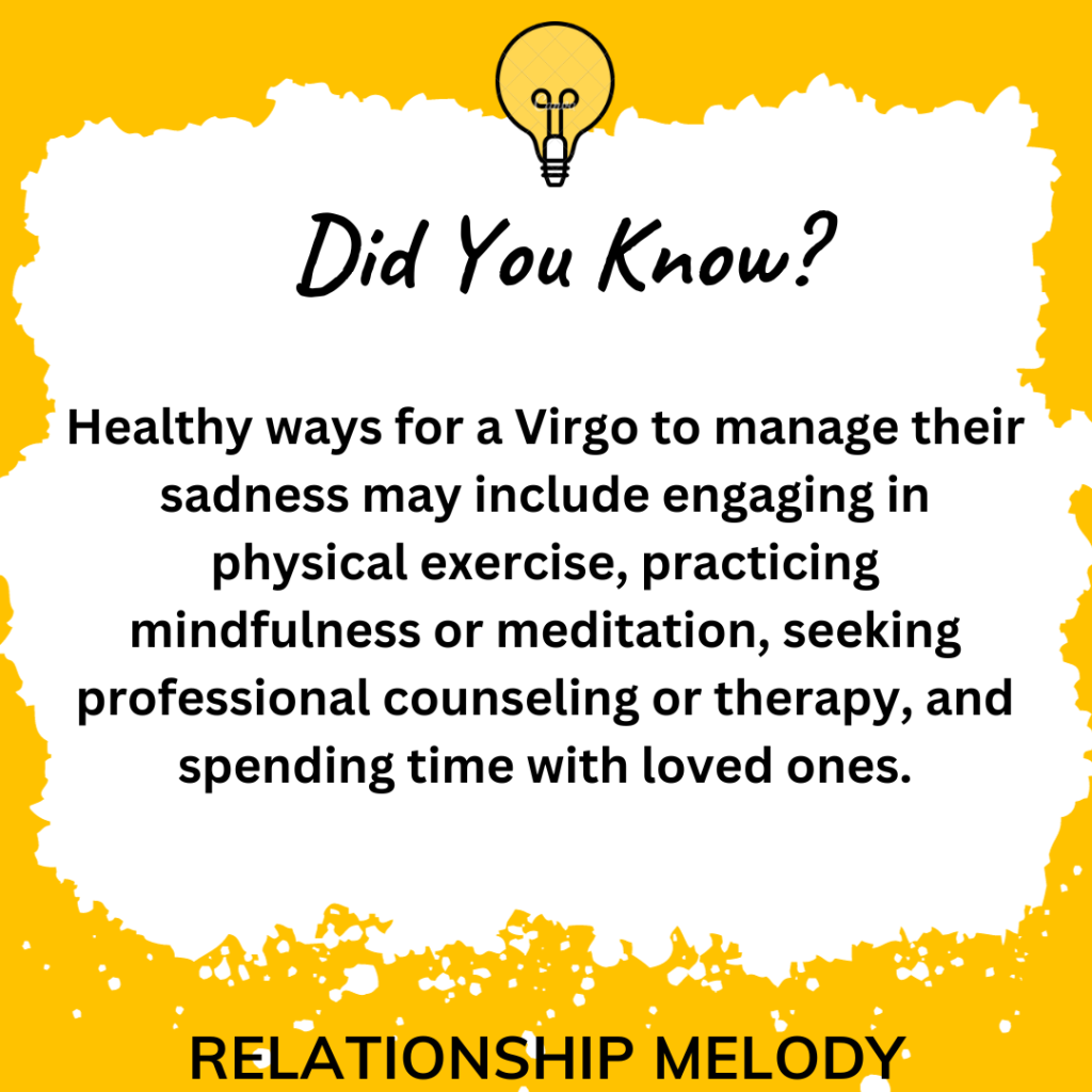 What Are Some Healthy Ways For Virgo To Manage Their Sadness?