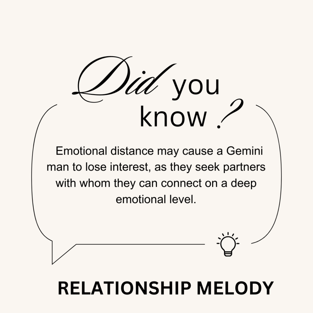 What Are The Effects Of Emotional Distance On A Gemini Man's Interest?
