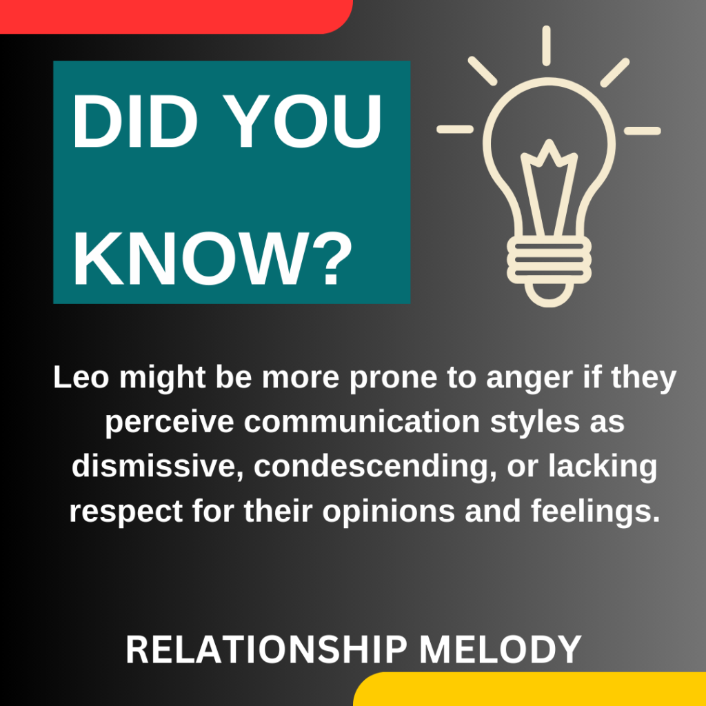 What Communication Styles Worsen Leo's Anger?