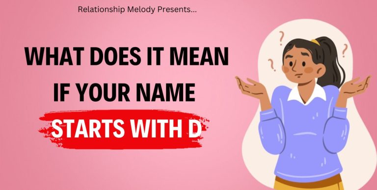 What Does It Mean If Your Name Starts With D