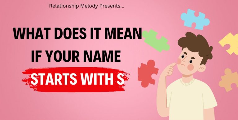 What Does It Mean If Your Name Starts With S