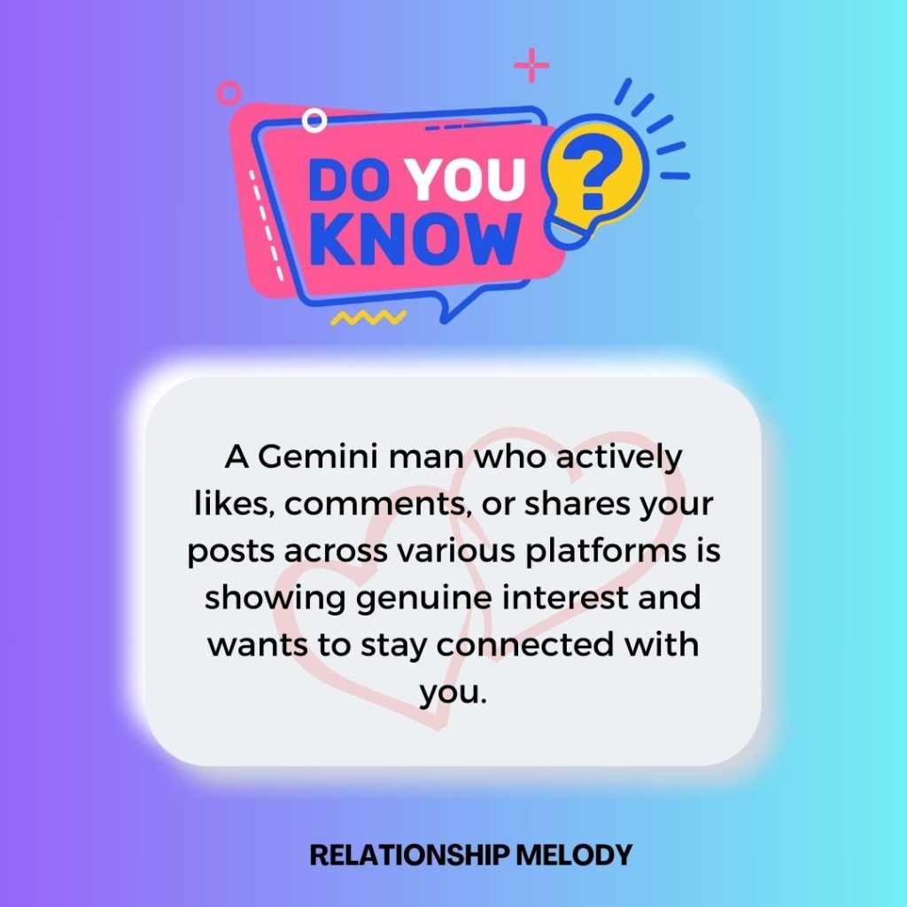 Gemini man Social Media Engagement