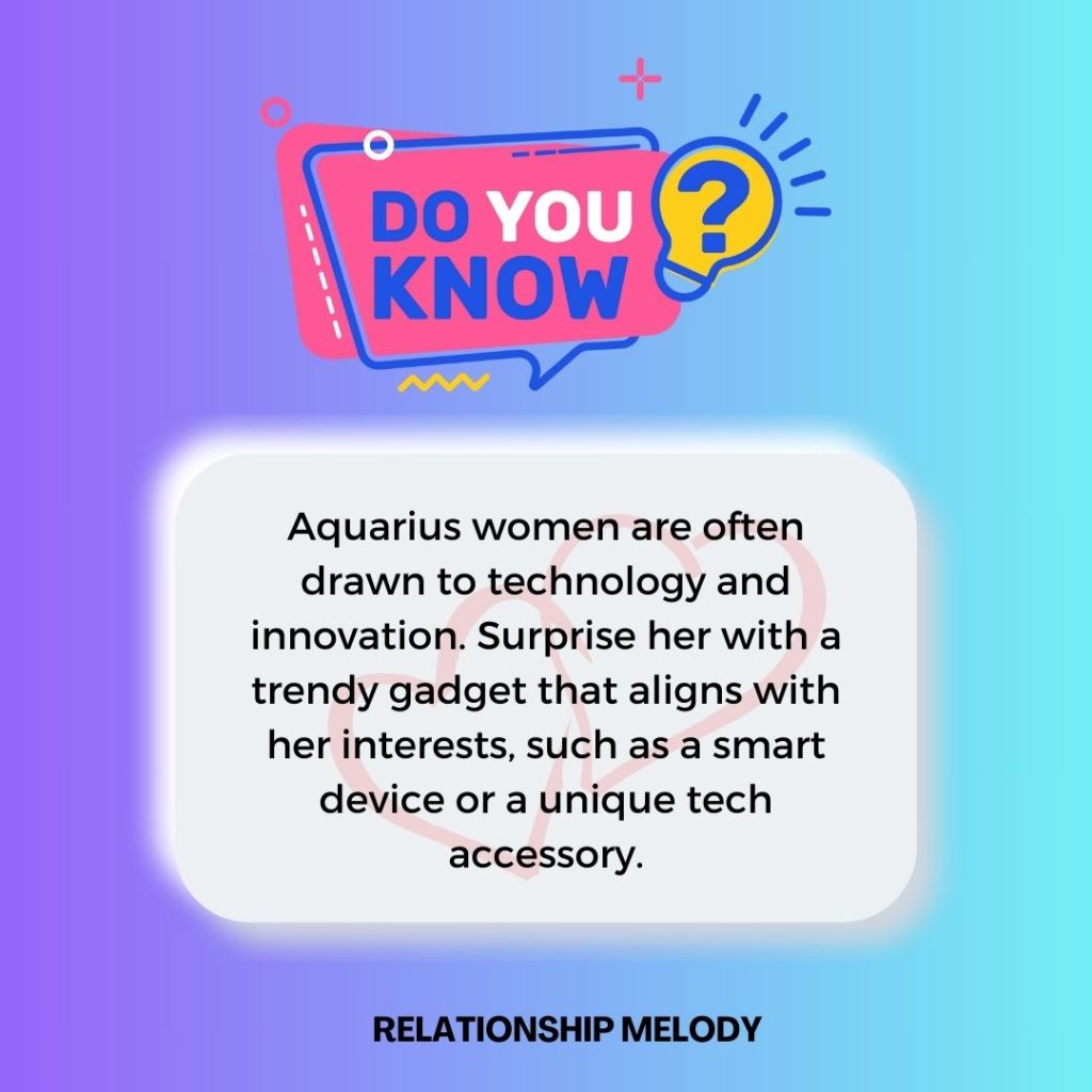 Surprise Aquarius Woman with a Tech Gadget