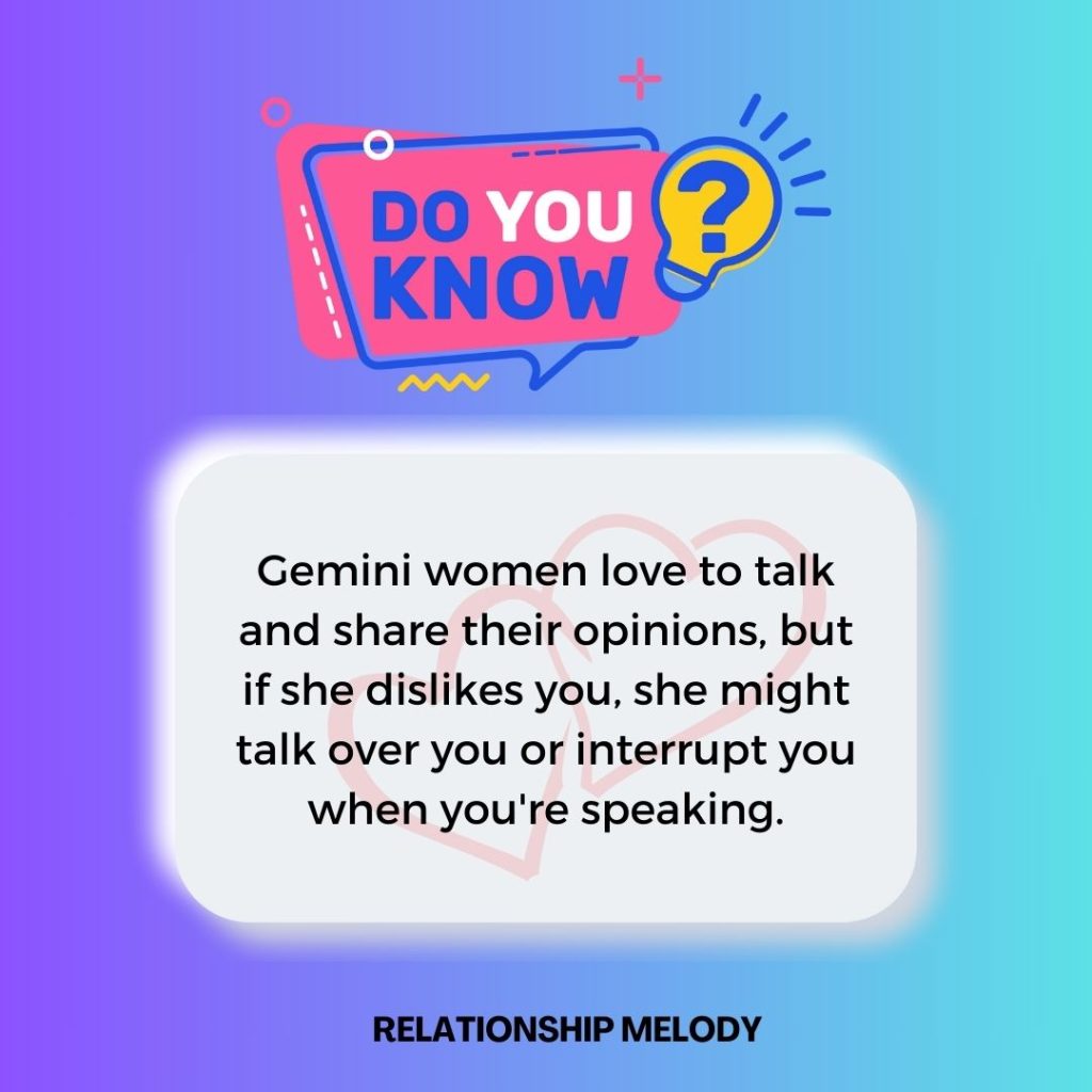 What if gemini woman talks over you
